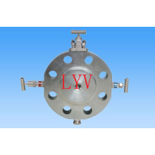 Válvula de esfera de aço inoxidável do DB com a flange superior de ISO5211 para a água de gás